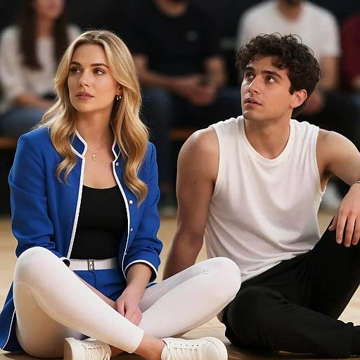 Relaxed Couple Captured in Soft Focus