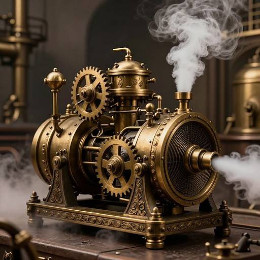 Steampunk Brass Steam Generator