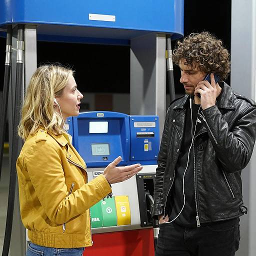 Nighttime Encounter at a Gas Pump