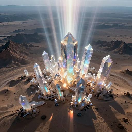Ethereal Crystalline Desert Dreamscape