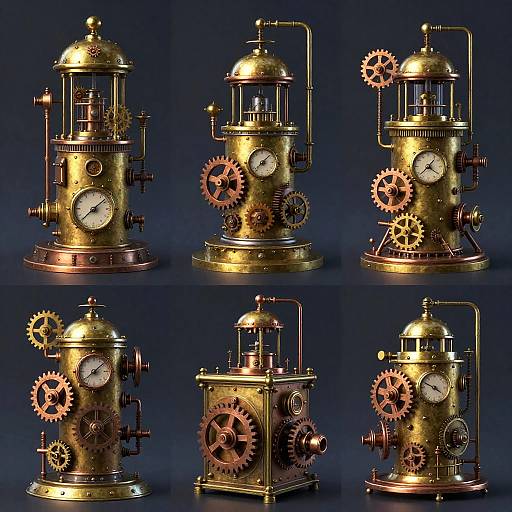 Intricate Steampunk Mechanical Contraptions