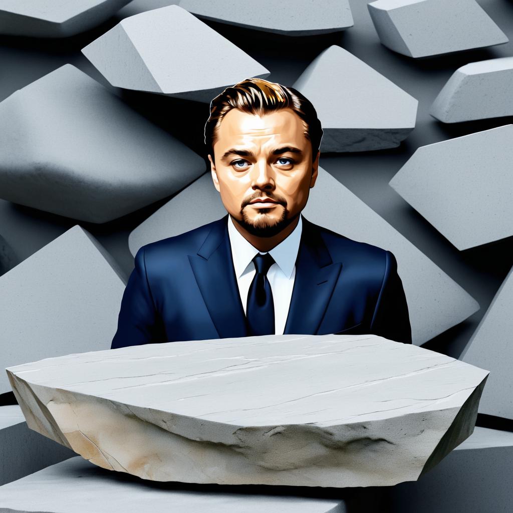 Leonardo DiCaprio as a Humorous Stone