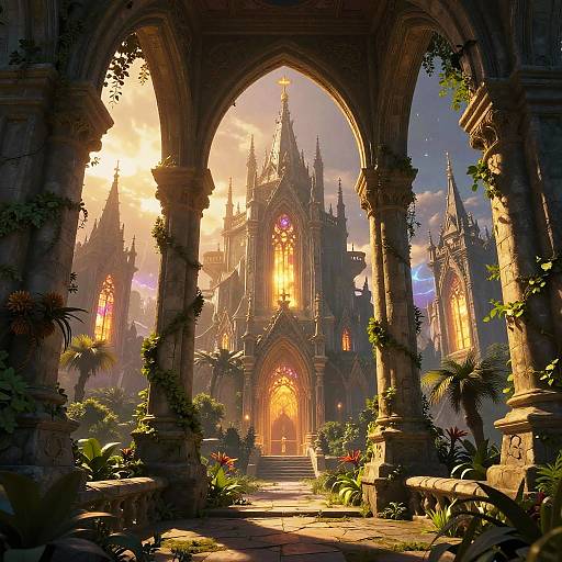 Velaris Fantasy Cityscape at Dusk