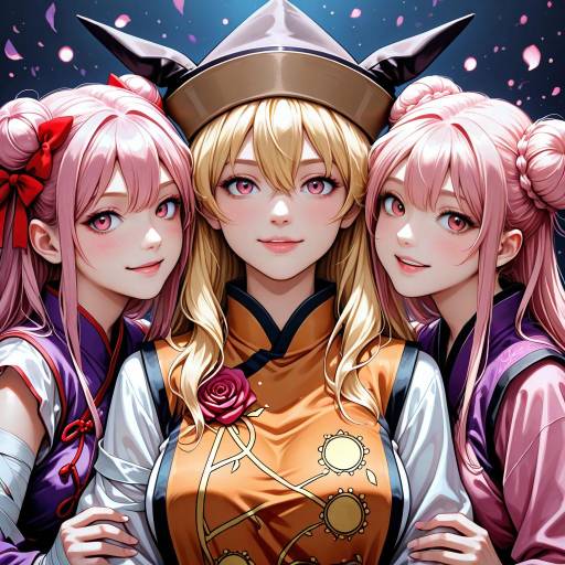 Charming Girls with Unique Hairstyles