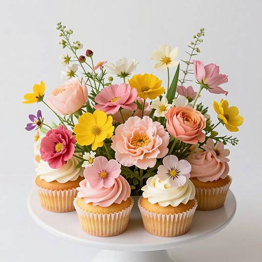 Whimsical Cupcake Garden Fantasy