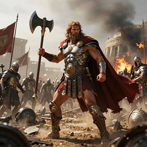 Ares, God of War in Battle