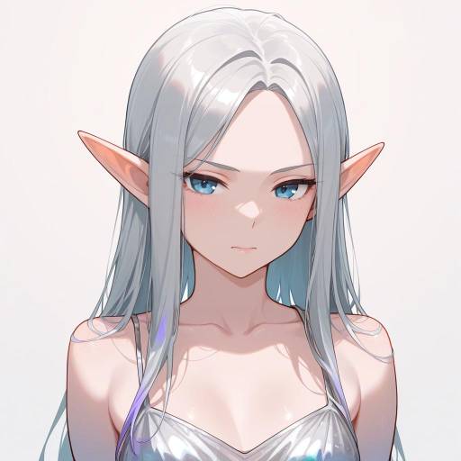 Ethereal Elf Girl with Lavender Skin Ethereal Elf Girl with Lavender Skin