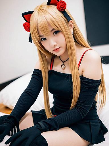 Lifestyle costume photo of Akatsuki uni. Cosplay clothes