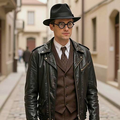 Vintage Gatsby Attire in Film Noir Style