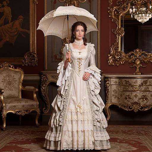 Victorian Elegance in Vintage Setting