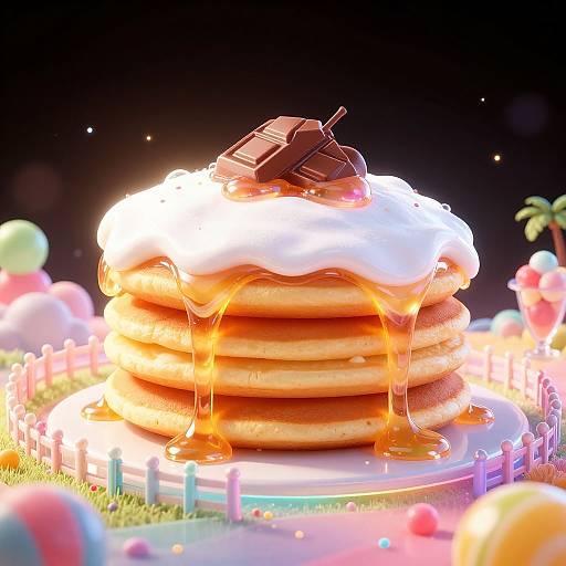 Magical Candy Fantasy Landscape