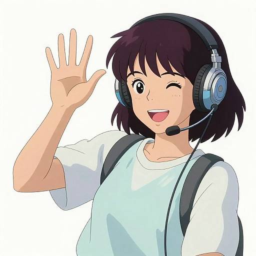 Lofi Anime Streamer Girl Wave