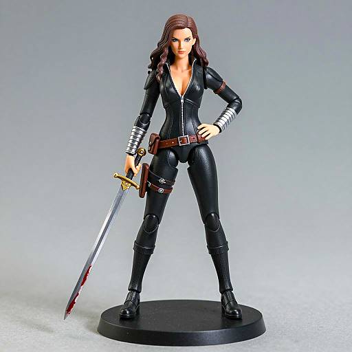 Dynamic Female Action Figure Pose
