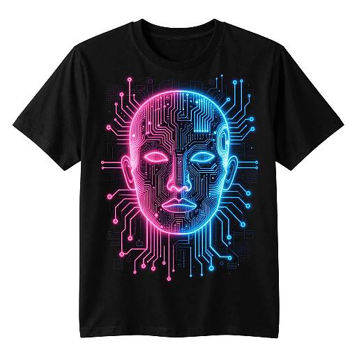 Cyberpunk AI Circuit Board T-Shirt