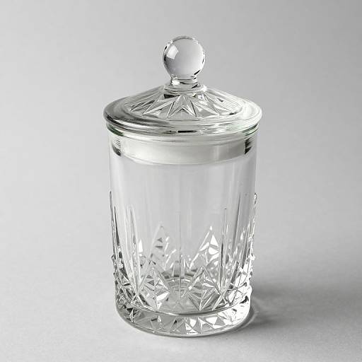 Vintage Crystal Jar with Lid