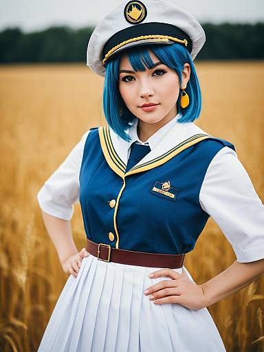 Lifestyle costume photo of Aika granzchesta. Cosplay clothes