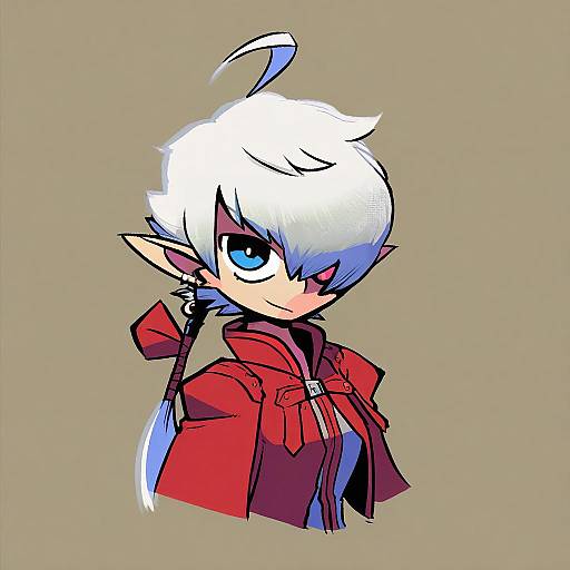 Illustration of Alisaie leveilleur, final fantasy in the style of Rariatto (ganguri)