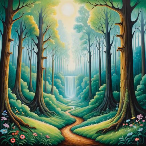 Enchanting Forest Clearing in Fairy Tale