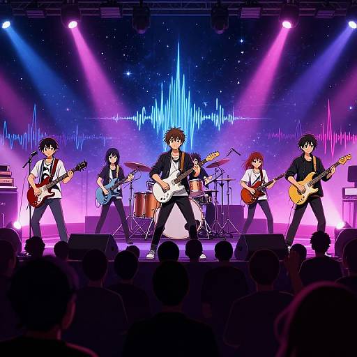 Anime Band Concert Wallpaper