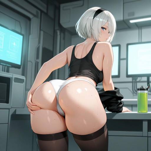 Sensual Cowboy Shot in Tech Lab