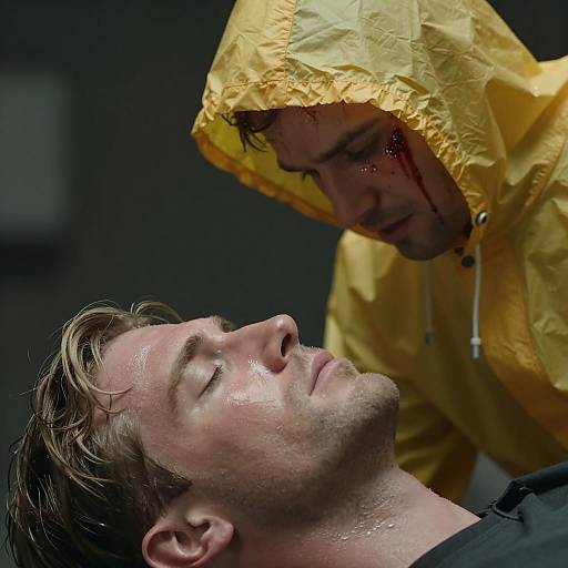 Intense Close-Up of Two Men