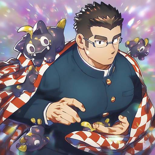 Illustration of Motoori shiro, tokyo afterschool summoners in the style of Sasaki tomomi