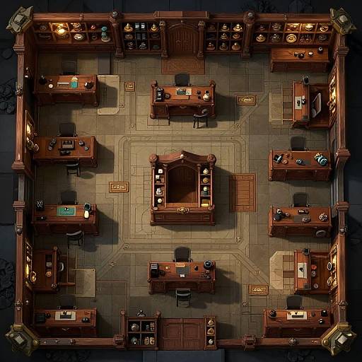 Fantasy DnD Office Tactical Map