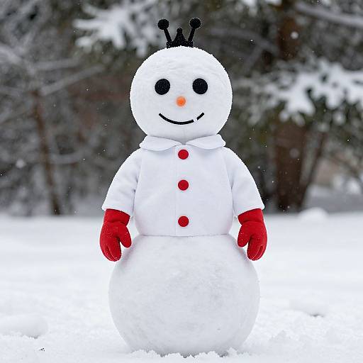 Snowball Superhero in Winter Costume