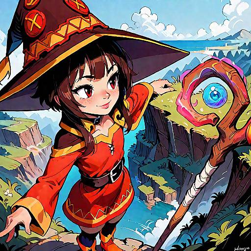 Smug Cliffside Witch Seen From Above