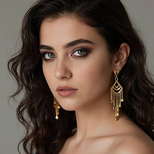 Turkish Girl with Striking Green Eyes