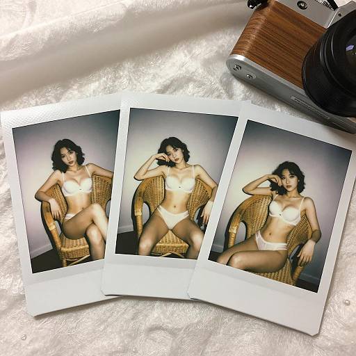 Elegant Photo Set of Lingerie Models