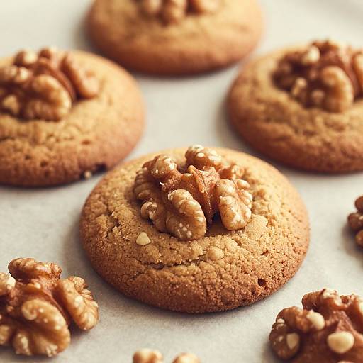 Vintage Eggless Coffee Walnut Cookies