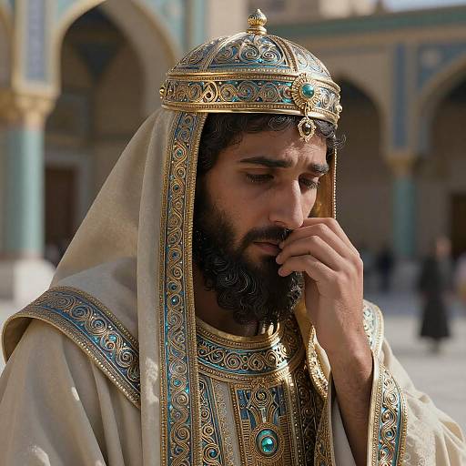 Ancient Contemplative High Priest with Wyvern