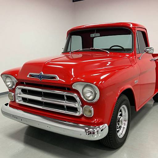 Shiny Red 1959 Chevrolet Pickup