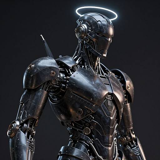 Hyper-Realistic Futuristic Humanoid Robot