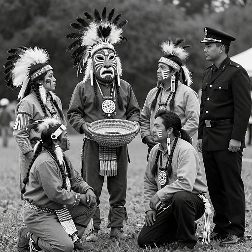 Dramatic Native American Performance Scene