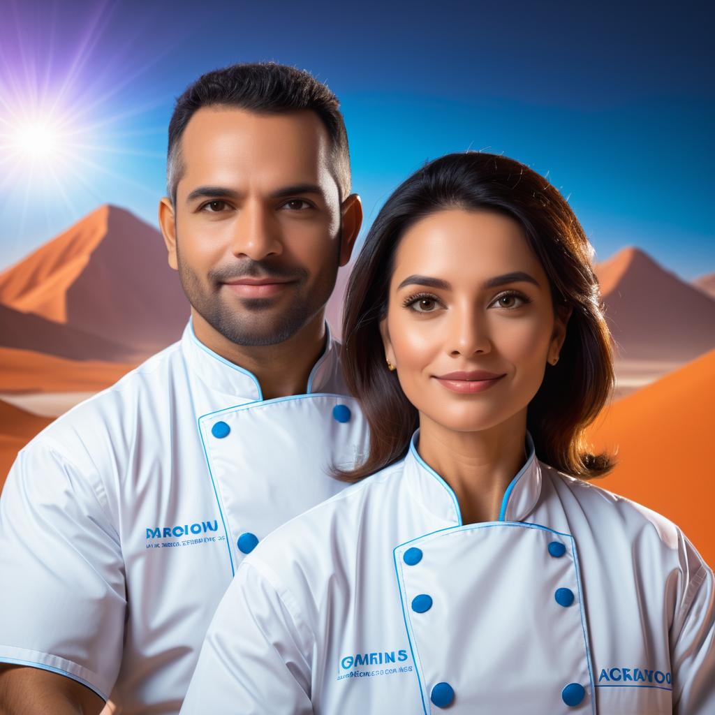 Latino Chefs Trading Stickers on Mars