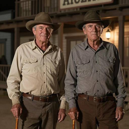 Evening Stroll: Two Gentlemen in the West