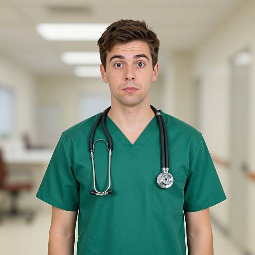 Humorous Male Healthcare Costume Portrait
