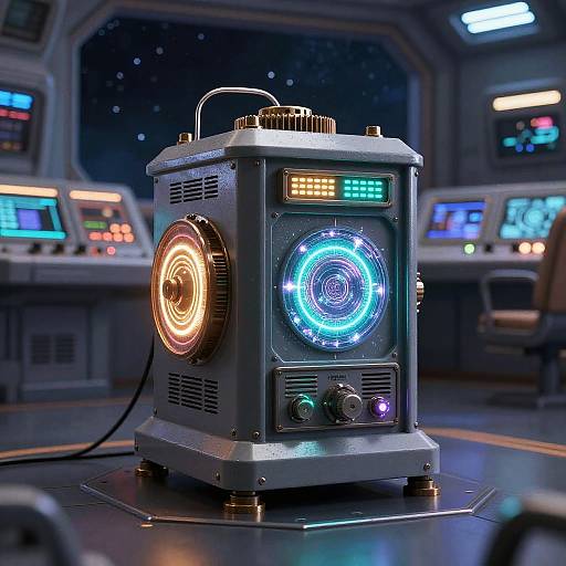 Vintage Alien Generator with Portals