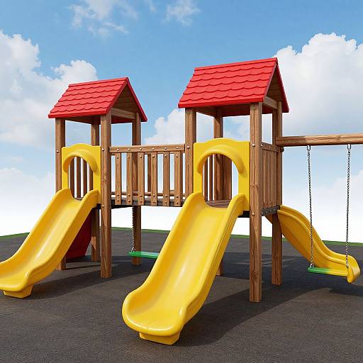 Vibrant 3D Kids Play Area