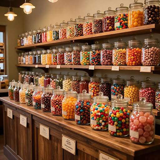 Vintage Candy Shop Interior Scene