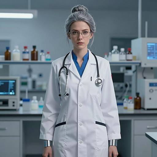 Female Scientist in Modern Laboratory