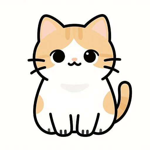 Cute Cartoon Cat Illustration