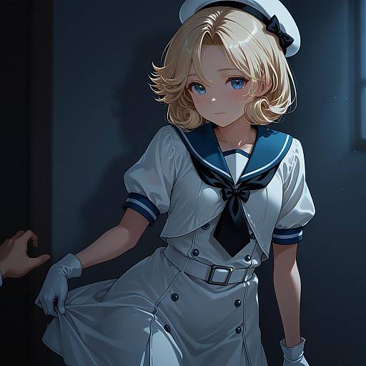 Illustration of Janus (kancolle), kantai collection in the style of Nikaidou kou