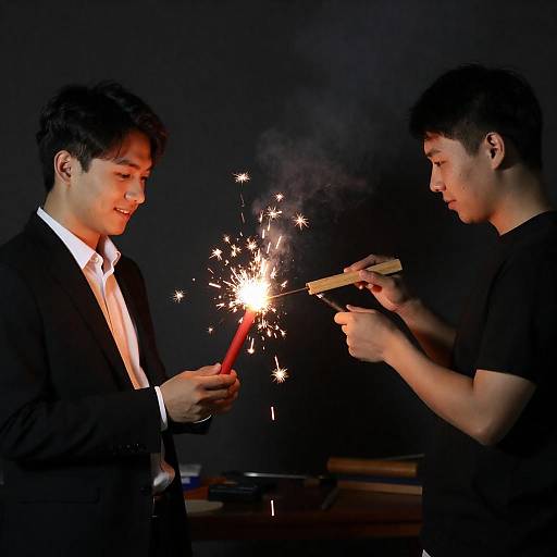 Sparks and Smile in Dim Workshop