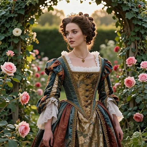 Desdemona in Lush Renaissance Garden