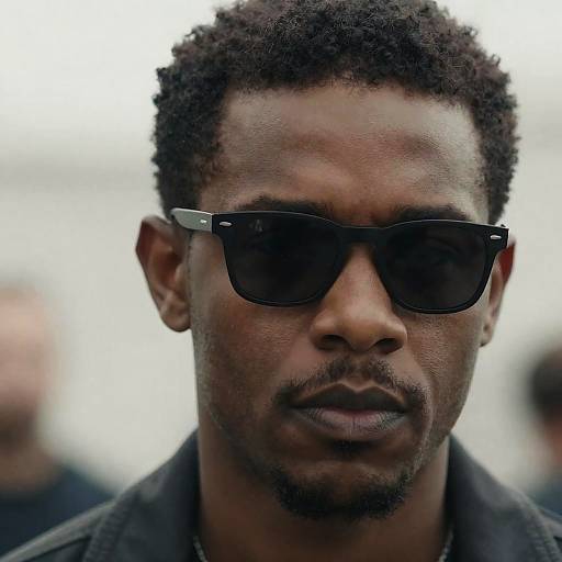 Serious Portrait of a Stylish Black Man