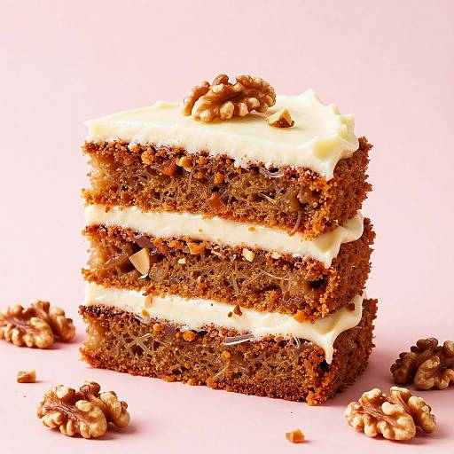Hyper-Realistic Carrot Cake Stack