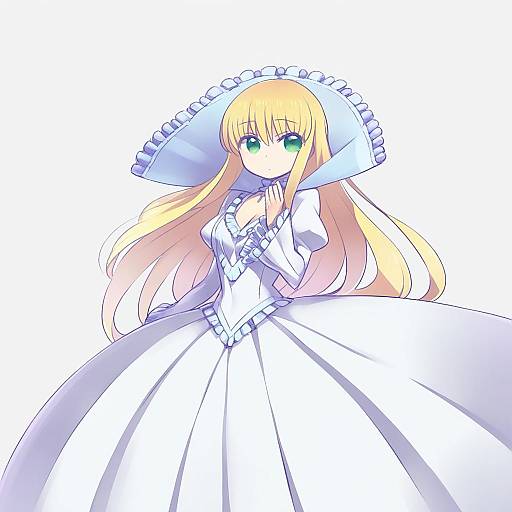 Illustration of Asseylum vers allusia, aldnoah.zero in the style of Chan co